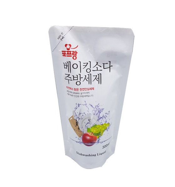 베이킹소다 주방세제 리필 300ml 자연유래성분 천연안심세제 설거지 1종세척제